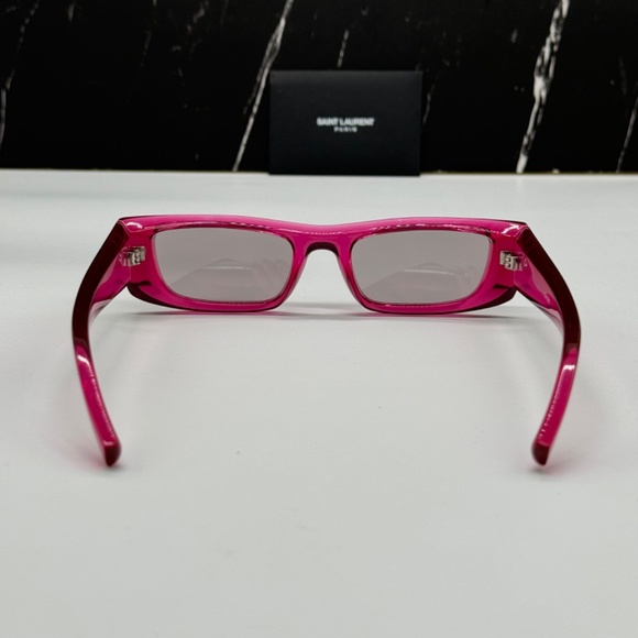 NEW SL553 003 SAINT LAURENT PINK VIOLET UNISEX SL 553 SAINT LAURENT SUNGLASSES - Picture 7 of 11
